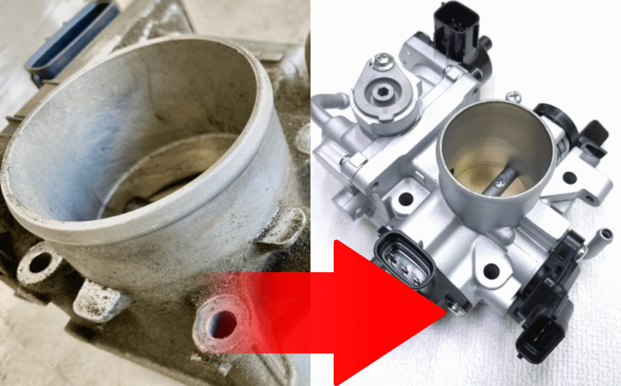 ディーゼルもガソリンも丸わかり!スロットルボディ vs SCV 元工場長が暴露する現場のリアル 2 清掃前後で比較したスロットルボディ内部の煤汚れと改善例